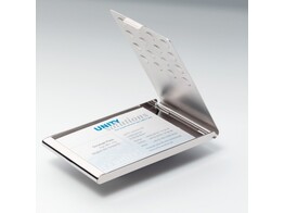VISITEKAARTHOUDER DURABLE CHROME BOX voor 15 x Visitekaart Ft. 55 x 90 mm