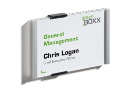 DEURPLAATJE   Info Sign   - B.149 x H.105.5 mm DURABLE - Aluminium / Acryl venster