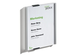 DEURPLAATJE   Info Sign   - B.149 x H.210.5 mm DURABLE - Aluminium / Acryl venster