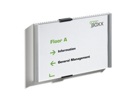 DEURPLAATJE   Info Sign   - B.210 x H.148.5 mm DURABLE - Aluminium / Acryl venster