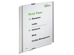 DEURPLAATJE   Info Sign   - B.297 x H.420 mm DURABLE - Aluminium / Acryl venster