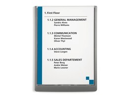 DEURPLAATJE   Click Sign   - B.210 x H.297 mm DURABLE - Grafiet