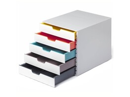 LADENBLOK   VARICOLOR 5   - Lichtgrijs / Color Durable - 5 laden