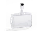 NAAM BADGE met CLIPS - Kunststof Durable - Ft. 54 x 85 mm - 1 kaart