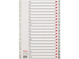INDEX A-Z - MAXI - GRIJS PLASTIEK A4