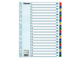 INDEX  MYLAR  KARTON 1-20   VOORBLAD