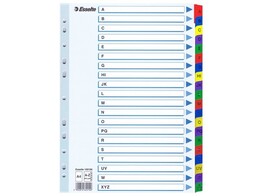 INDEX A-Z  KARTON   Mylar tabs     VOORBLAD