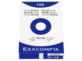 STEEKKAART 7.5 x 12.5 cm - EFFEN WIT Exacompta - set 100