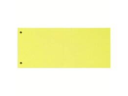 VERDEELKAARTEN KARTON RECHTHOEKIG - Geel Exacompta - 180 gr - set 100