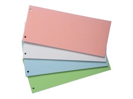 VERDEELKAARTEN KARTON RECHTHOEKIG - 4 Colors Exacompta - 180 gr - set 100