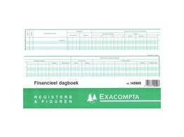 REGISTER   Financieel dagboek   Exacompta - Horizontaal - 80 blz