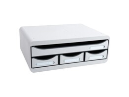 LADENBLOK   Toolbox mini 4   Landscape - Grijs Exacompta - 4 laden