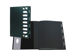 SORTEERMAP EXACTIVE HARMONICA 9 VAKS Recycled PP zwart