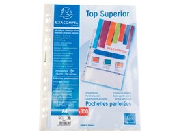 SHOWTAS   PERFORATIE - Glad oppervlak Exacompta - Din A4 - Doos 100 - 75 micron
