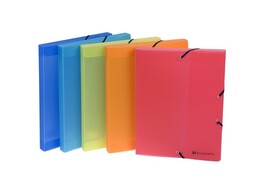 DOCUMENTBOX PP   Linicolor  - Rug 25 mm Exacompta - PP Kaft 8/10e - Color assorti