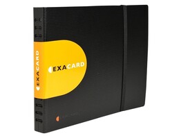VISITEKAARTHOUDER EXACARD - 25 x 20 cm Recycled PP zwart - voor 240 visitekaarten