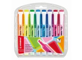 FLUO MARKER STABILO   SWING COOL   Set 8 kleuren