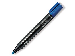 STIFT PERM. MARKER   Lumocolor 352  - Blauw Staedtler - Ronde punt 2 mm