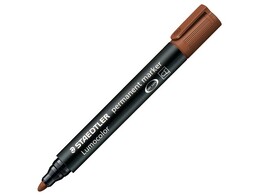 STIFT PERM. MARKER   Lumocolor 352  - Bruin Staedtler - Ronde punt 2 mm