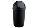 PAPIERBAK  PUSH  DEKSEL - 25 Liter - Zwart Helit - H.615 x Dia.315 mm