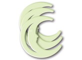 STICKERS   Glow in the dark    - Maan Herma Blister - set 3