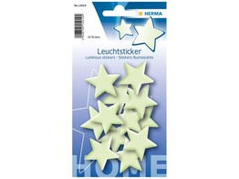 STICKERS   Glow in the dark   - Mini stars Herma Blister - set 12