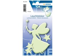 STICKERS   Glow in the dark    - Fee   sterren Herma Blister - set 4