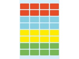 ETIKETTEN Ft. 12 x 19 mm - Kleur assorti Herma blister - set 160