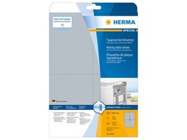ETIKETTEN ZILVERFOLIE - Ft. 105 x 148 mm Herma - Doos 25 blad A4 - 4 etiket / blad