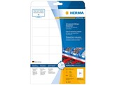 ETIKETTEN HERMA - Hard Wearing - Ft. 66 x 33.8 mm Folie 24 etiket / blad - Doos 25 vel Din A4