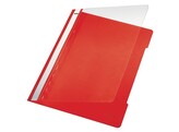 BESTEKMAP - PVC Hardfolie - Din A4 - Rood Leitz