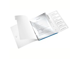SORTEERMAP   Wow-II   - 6 Vaks - Blauw Leitz